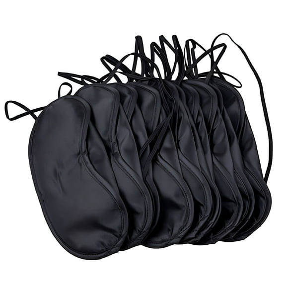AUQ 10Pcs/Set Eye Mask Shade Cover Blindfold Travel Sleep Eye Masks with Nose Pad for Travel Sleep or Party Supplies Game