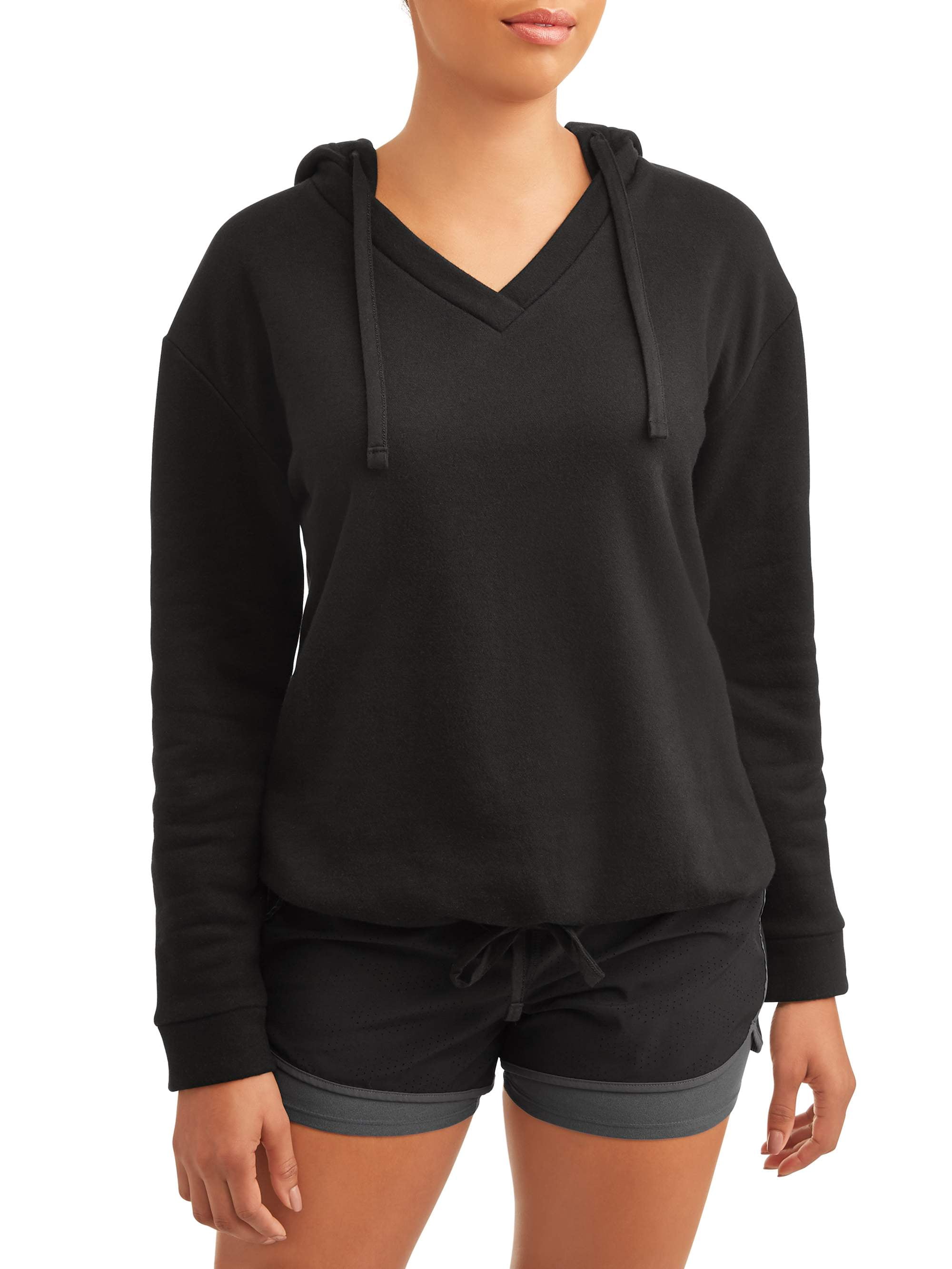 v neck fleece sweatshirt