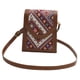 thumbnail image 4 of Bolso bandolera para mujer, informal, moderno, de piel sintética, con bordado, tipo cartera, ligero Rojo, 4 of 9