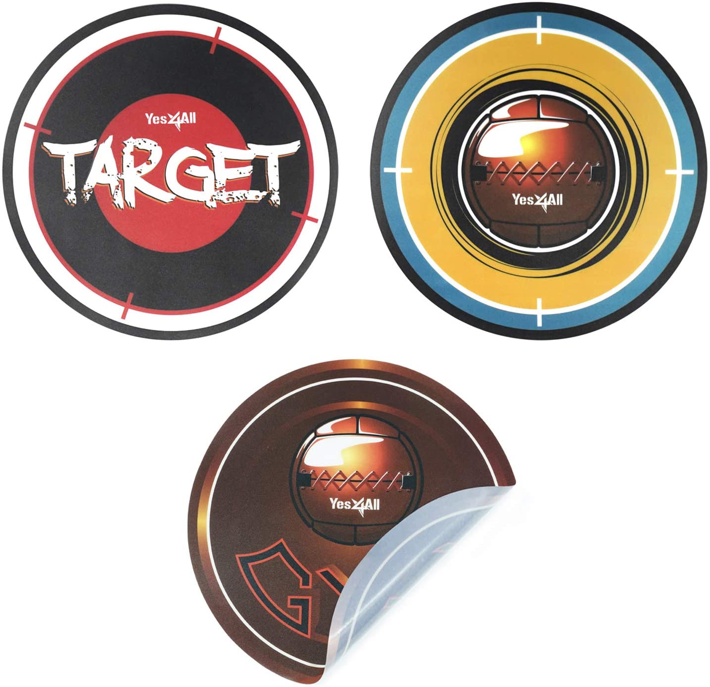 Yes4All Wall Ball/Soft Medicine Ball Target Stickers 3pcs
