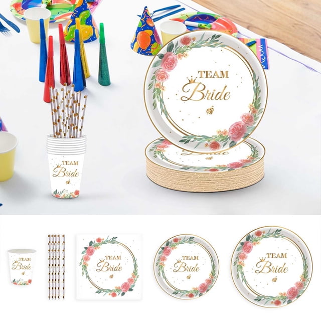 Tyidzon 20 Pack Paper Plates 7 Inch Disposable Plates Heavy-Duty Disposable Paper Plates for Birthday Parties