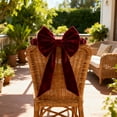 thumbnail image 5 of HHGBAD Festive Christmas Red Bow Chair Covers, Decorative Chair Straps for Holiday Decor, Easy to Use Elegance for Parties, Perfect for Event Styling, 2 Pcs, 5 of 7