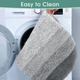 thumbnail image 6 of 2 Pieces Soft Bathroom Rugs, Soft Absorbent Microfiber Bath Mat, Non-Slip Washable Bathroom Mat & U-Shaped Toilet Rug (24"x16"+24"x20", Grey), 6 of 7