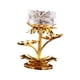 thumbnail image 2 of Candelabro de mantequilla con forma de flor de loto, candelabro, candelabro de aceite, suministros budistas Blanco, 2 of 9