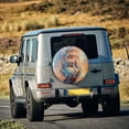 thumbnail image 3 of Haiem Spare Tire Cover , Wheel Cover with Sailing Ship Ocean Sunset printed, Camper Spare Tire Cover Fit for Jeep Wrangler Rv SUV Truck Travel Trailer-15 inch, 3 of 8