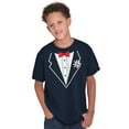 thumbnail image 5 of Vintage Formal Bachelor Party Tuxedo Boys Kids T Shirt Tees Tops Teen Brisco Brands S, 5 of 6