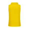 thumbnail image 6 of IHengLiXing Summer Tops for Women SleevelessPlus Size Shirts for Women Under $10Summer Clothes for Women Outfits Yellow Women's Casual Solid Color Sleeveless Button-up Top Shirts L, 6 of 7