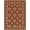 Rust Burgundy, Pattern 19, variant on ODIKA Vintage Papel Symmetrical Frame Intricate Botanical Aged Distressed Non-Slip Chair-Friendly for Home Office, Gaming Room, Under Desk