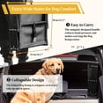 thumbnail image 2 of Dog Ramp for Large Dogs, Foldable Dog Stairs for Car, Portable Pet Ladders Steps for Cars, SUV, Trucks with Non Slip Surface, 5 Steps (44.1" L Ã 16.7" W Ã 27.6" H, 2 of 6
