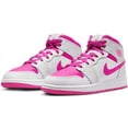 thumbnail image 2 of Big Kid's Jordan 1 Mid Iris Whisper/Fire Pink-White - 7, 2 of 4