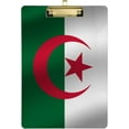 thumbnail image 2 of FMSHPON Flag of Algeria Clipboard Hardboard Wood Nursing Clip Board and Pull for Standard A4 Letter 13x9 inches, 2 of 5