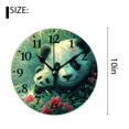 thumbnail image 2 of 10 Inch Wall Clock Battery Operated Silent Clock Decorative for Office, Kitchen, Outdoor, Living Room，Mountain Panda Beautiful, 2 of 4