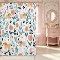 thumbnail image 2 of Manfei Kawaii Dog Shower Curtain 72Wx84L,Floral Animal Bathroom Shower Curtain, 2 of 6