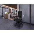 thumbnail image 6 of 2xhome Black Contemporary Mid Century Modern High Back Tall Ribbed PU Leather Swivel Tilt Adjustable Chair with Back Swivel Wheels Office Conference Room Work Task on Black Base, Set of 1, 1 piece, 6 of 13