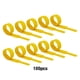 thumbnail image 2 of Monstrate 100 piezas de correa de sujeción de cables profesional para el hogar, cable autoadhesivo, sujetador de montaje de cables, herramienta Teléfono y Comunicación Amarillo, 2 of 6