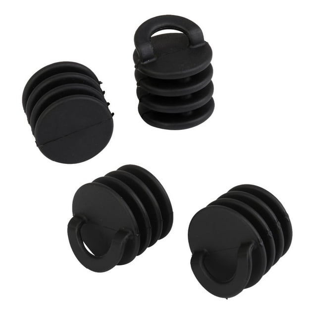 Agujeros De Drenaje Sharpla Tapones De Tapón Scupper 4 Piezas Nylon Negro 1.2 Y 1.4in