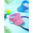 thumbnail image 4 of Dalrosia Glitter Visor Shiny Rhinestones Sport Golf Adjustable Summer Cap Golf Sun Visor Caps for Golf Tennis Cycling Running, 4 of 8