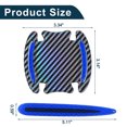 thumbnail image 4 of Unique Bargains Car Door Handle Cup Protector Anti-Scratches Door Handle Scratches Protective Films Silver Tone,Blue 1 Set 8.5x8cm Resin, 4 of 7