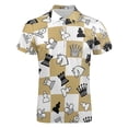 thumbnail image 4 of Chess Men Zipper T-shirt Summer Casual Short Sleeve T-shirt Top, 4 of 7