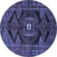 thumbnail image 1 of Ahgly Company Machine Washable Indoor Round Persian Blue Traditional Area Rugs, 8' Round, 1 of 4