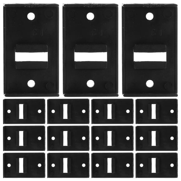 Masteelf 50pcs Plinth Buckles for Kitchen Leg Furniture Leveler Cabinet Foot Buckle Plastic