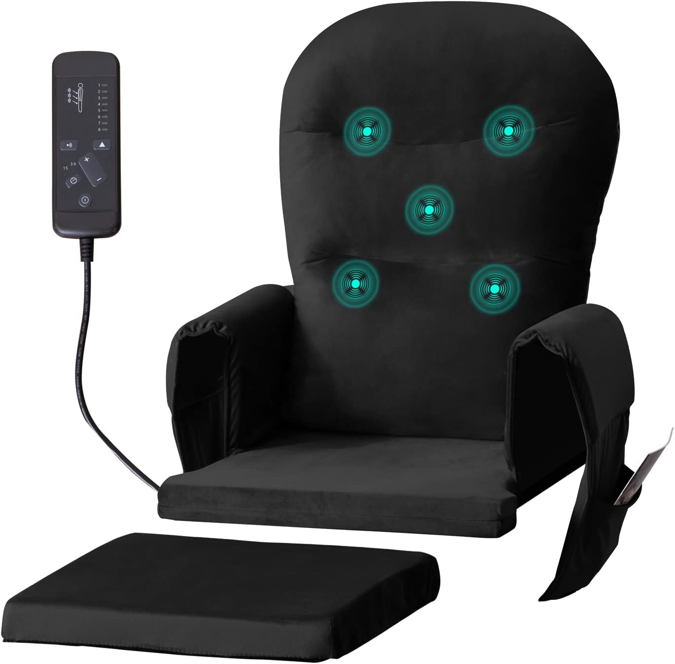 OKAKOPA Vibration Massage Glider Rocker Replacement Cushions Set 5PCS, Velvet