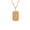 Gold Cancer, variant on Women's Stainless Steel Astrology Charm Necklace Square CZ Constellation Horoscope Pendant Necklace Gold Aquarius