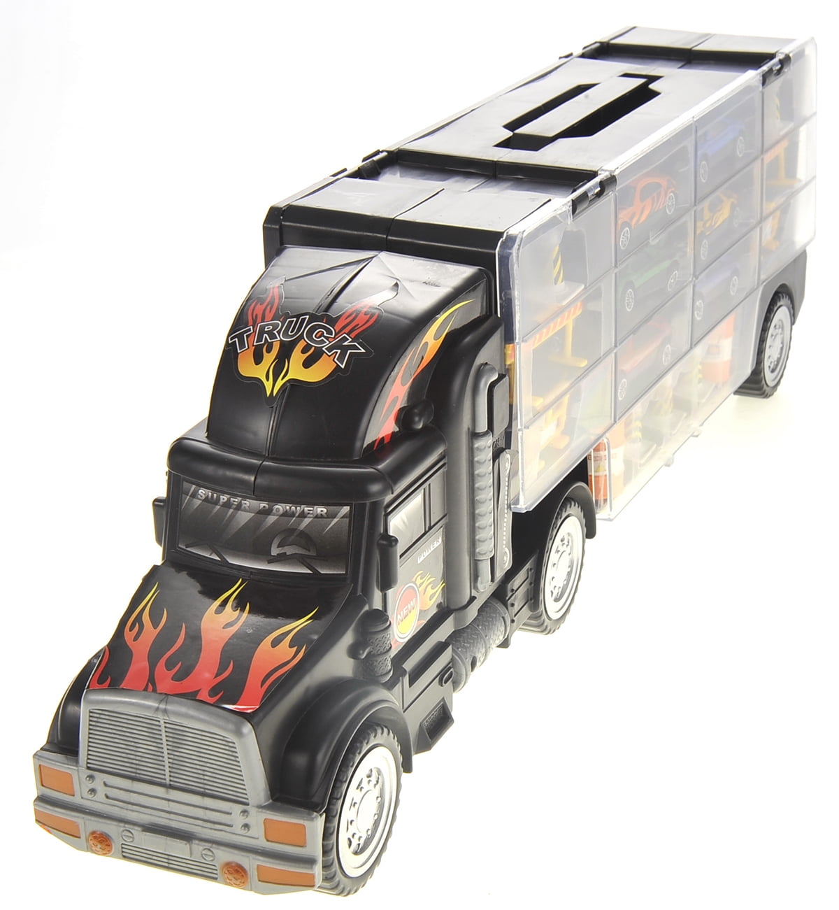 Wonder Wheels Transport Car Carrier Truck - Black