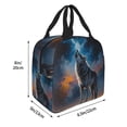 thumbnail image 2 of Pofeuu Lonely Night Sky Wolf Print Lunch Bag Lunch Box Large Capacity Insulated Lunch Bag for Adult, Leakproof Reusable Lunch Tote Bags for Work, 2 of 5