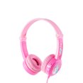 thumbnail image 1 of Audífonos Buddyphones  Travel para niños con 3 limites de volumen para el control de audio seguro color Rosa, 1 of 3
