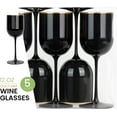thumbnail image 4 of PLASTICPRO 12 Oz Plastic Wine Glasses 10-Pc Disposable Wine Glasses Drinking Set, 4 of 5