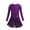 Dark Purple, variant on Kids Girls Basic Ballet Dance Combo Dress Long Sleeve Gymnastics Leotard with Wrap Skirts Black L