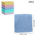 thumbnail image 3 of Pack de 5 toallas de algodón – paños suaves y sin pelusa, toallas de baño súper absorbentes de 12x12 para el baño, baño, ducha, gimnasio y viajes – Azul, Verde Amarillo Blanco Rosa, 3 of 6