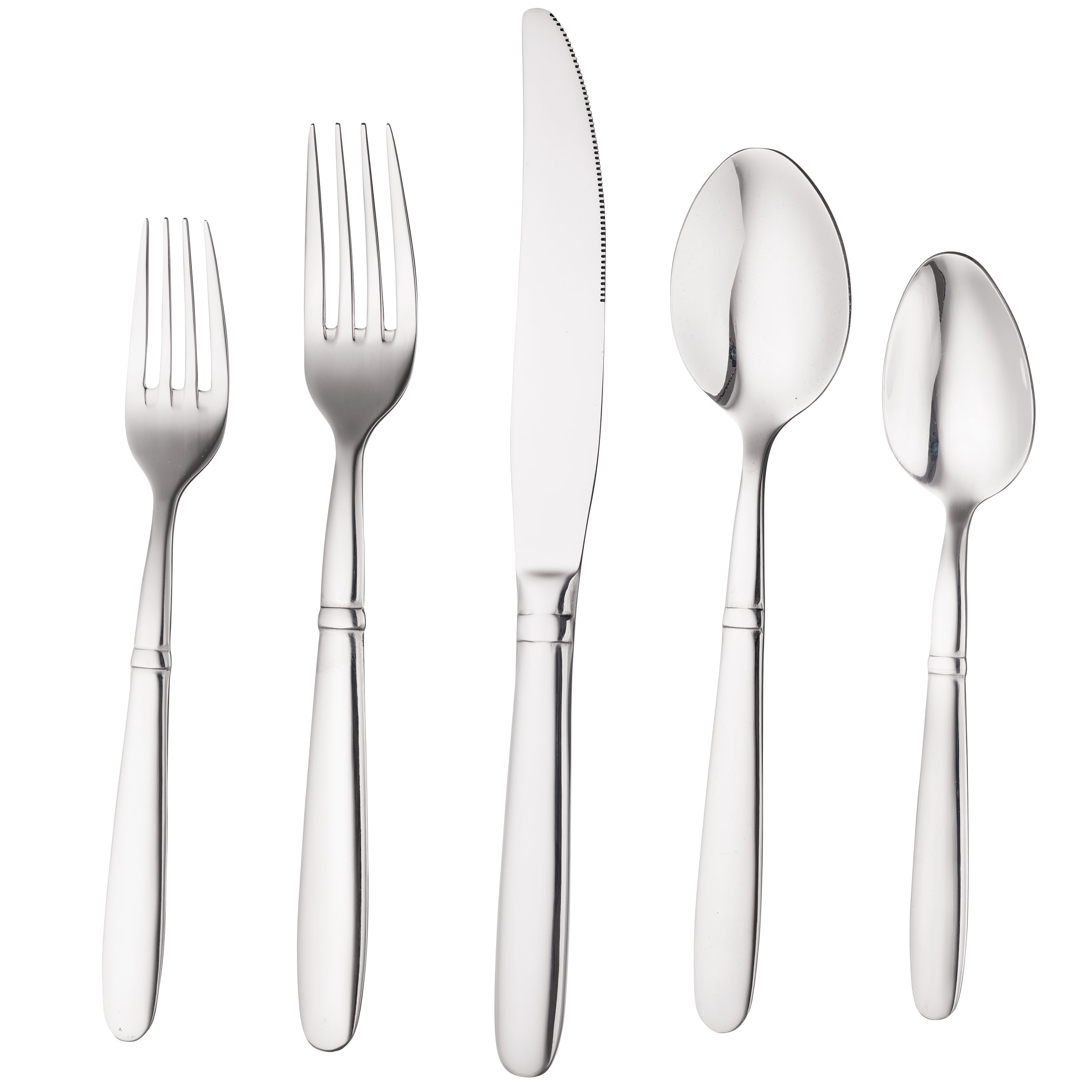 Bruntmor, CRUX Silverware Royal 40 Piece Flatware Cutlery Set, 18/10