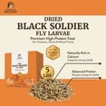 thumbnail image 3 of Premium Poultry 10 lb Dried Black Soldier Fly Larvae Chicken Feed Protein Treats, 3 of 11
