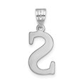 thumbnail image 4 of FJC Finejewelers 14 kt White Gold Polished Etched Letter S Initial Charm, 4 of 6