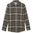 thumbnail image 6 of DOPI Men Long Sleeved Flannel Shirt Striped Shirt Men's Plaid Coat Autumn And Winter Daily Coat (available In Large And High Sizes), 6 of 6