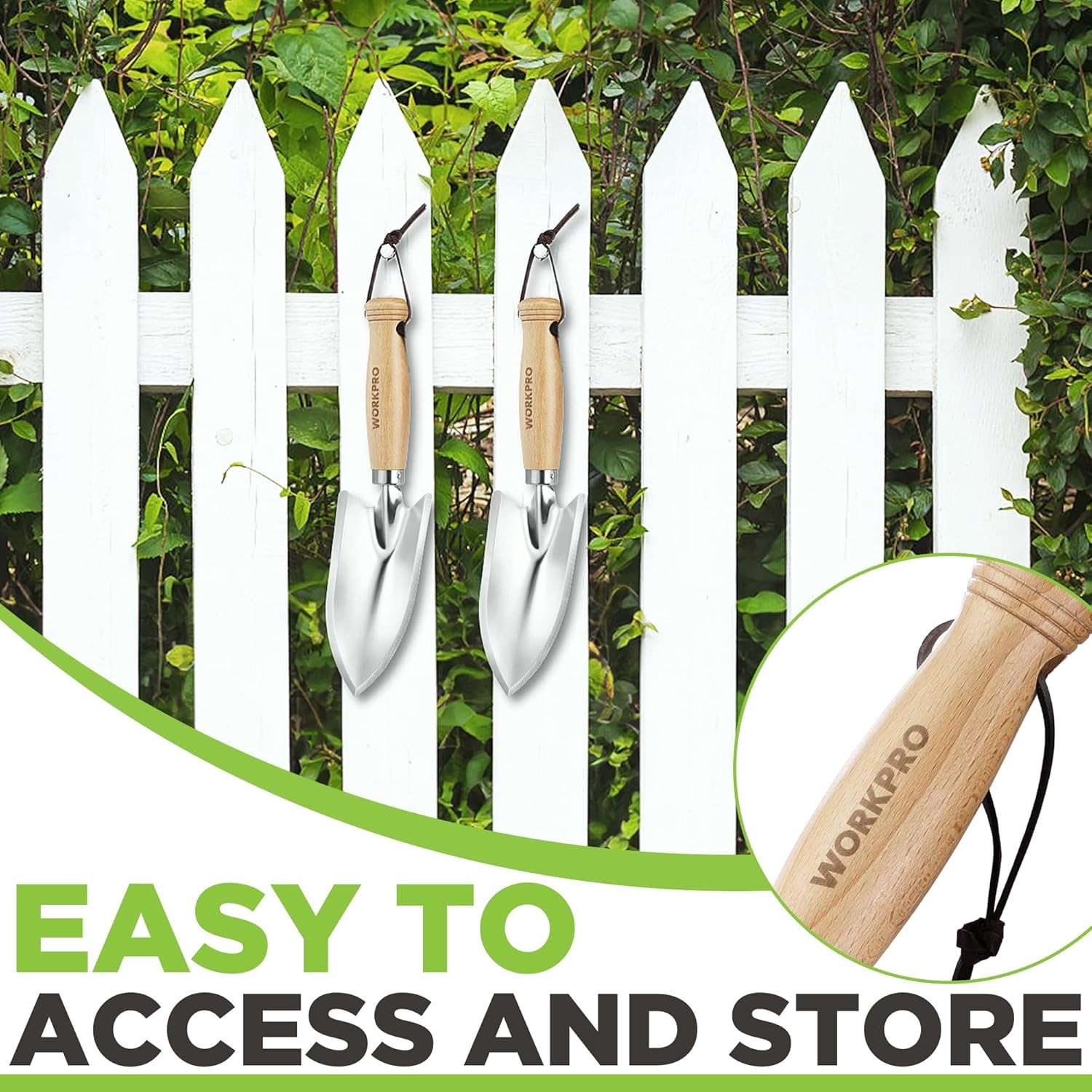 Cordless Grass Shear & Shrubbery Trimmer with 11" Garden Hand Trowel - Lightweight Electric Hedge Cutter for Lawn and Garden