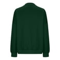 thumbnail image 5 of Women Long Sleeve Pullover Jumper Sweatshirt Cotton Casual Solid Crew Neck Pockets Workout Tunic Tops Loose Fit (Small, Green), 5 of 6