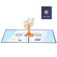 thumbnail image 3 of Moyic 3D Pop Up Tarjeta de felicitación Chanukah Candelabro Tarjeta de felicitación Impresión en color Año nuevo judío Tradición navideña Iluminación y accesorios Moyic HA020435-00, 3 of 6