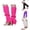 A-Hot Pink51, variant on WMNTST Women's Crew Socks Solid Color Slouchy Socks Soft Stretchy Minimalist Leg Warmers Fit For Sports