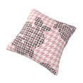thumbnail image 3 of YFYANG Square Decorative Throw Pillow Case (Without Pillow Insert), Pink Baroque Pattern Bedroom Sofa Car Cushion Cover, 26"x26", 3 of 9