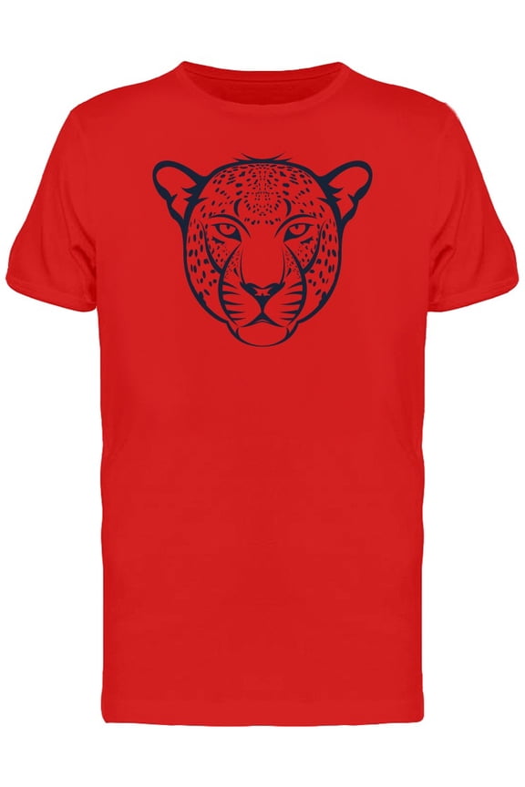 Leopard Head Hipster Face Grunge T-Shirt Men -Image by Shutterstock, Male Small