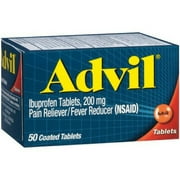 Advil Pain Reliever/Fever Reducer 200 mg Coated Tablets 50 ea (Pack of 3)