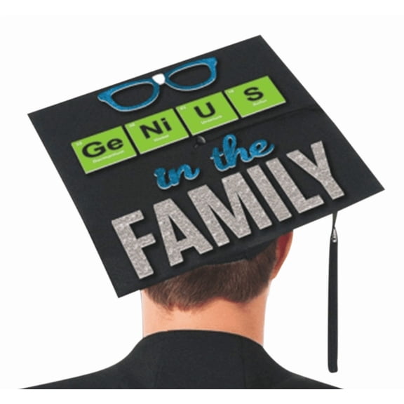 AMSCAN - Graduation Cap Decorating Kit, "Genius In The Family"