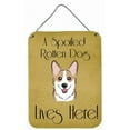 thumbnail image 2 of Carolines Treasures BB1501DS812 Sable Corgi Spoiled Dog Lives Here Wall and Door Hanging Prints, 2 of 2
