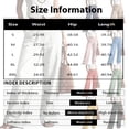thumbnail image 3 of Womens Cotton Linen Wide Leg Pants High Waisted Straight Business Casual Pants Summer Office Work Trousers with Pockets, 2XL, 3 of 4