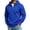 Blue, variant on Hoodies for Men,Half Zip Long Sleeve Casual Solid Sweatshirt with Kangaroo Pocket for Outdoor Hiking Trips