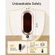 thumbnail image 4 of 800W Space Heater with Thermostat - Ceramic PTC Fast Heating Small Electric Heater Fan for Home Bedroom Office, 4 of 5