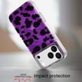 thumbnail image 3 of For iPhone 17 Pro Max [Magnetic] Double Layer Design IMD Case - Purple Leopard, 3 of 3
